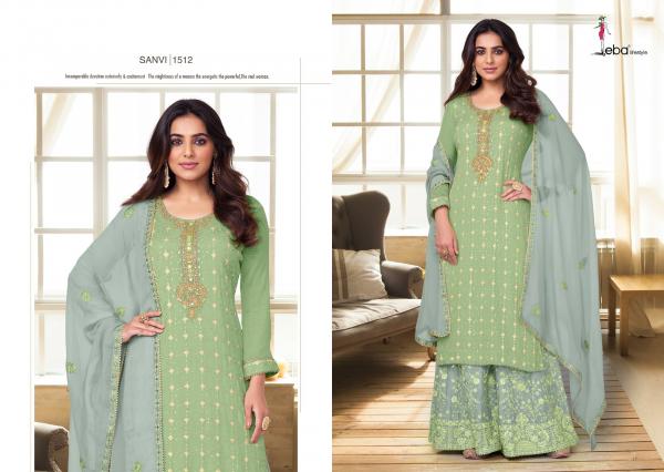 Eba Sanvi Chinon Fancy Designer Salwar Suit Collection